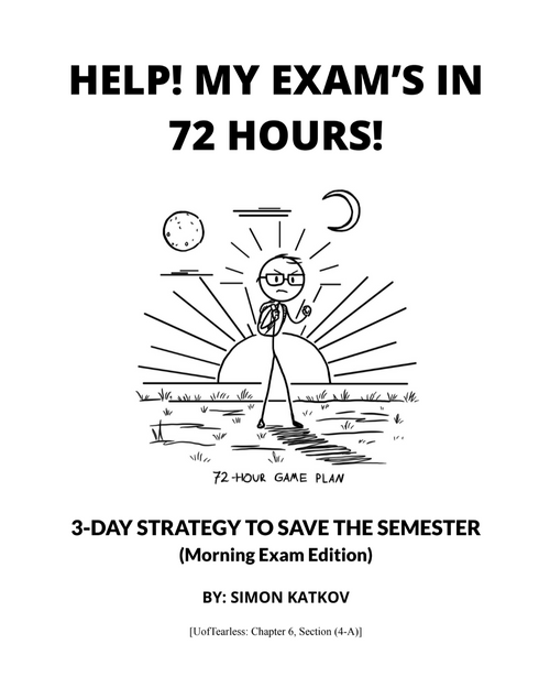 72-Hour (Morning+Night) Exam Cram Blueprint