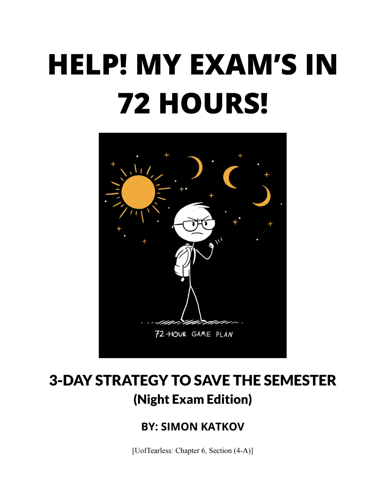 72-Hour (Morning+Night) Exam Cram Blueprint